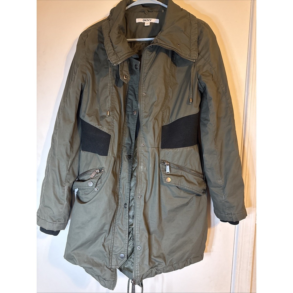 DKNY Armyβ Green Anorak Womens Size Medium
